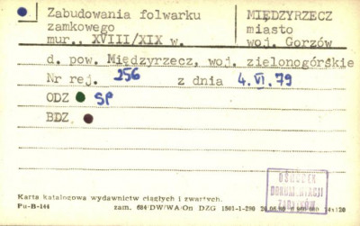 zabudowania folwarku zamkowego, skan 1