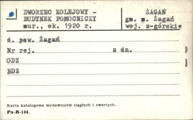 dworzec kolejowy - budynek pomocniczy, skan 1