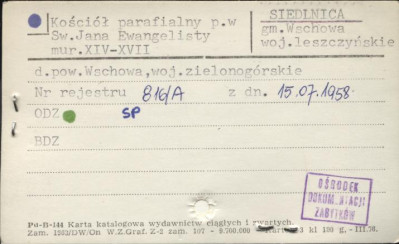 kościół par. pw. Jana Ewangelisty, skan 1