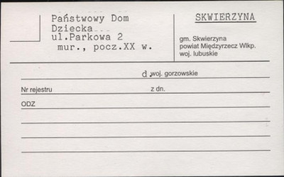 Państwowy dom dziecka, skan 1