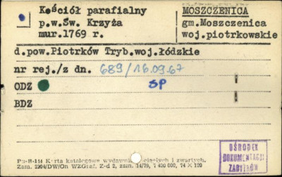 kościół parafialny pw. Św. Krzyża, skan 1