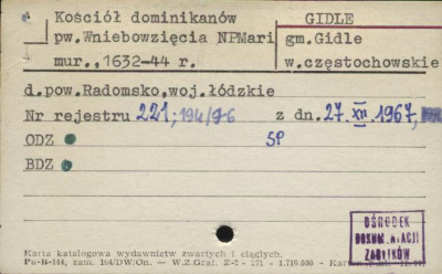 kościół dominikanów pw. Wniebowzięcia NPMarii, skan 1