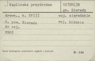 kapliczka przydrożna, skan 1