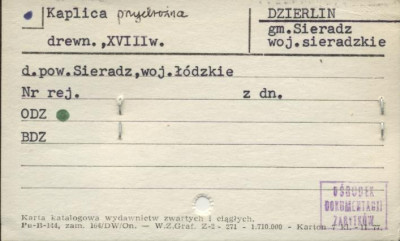 kapliczka przydrożna, skan 2