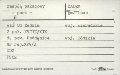zespół pałacowy - park, skan 1