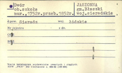dwór, ob. szkoła, skan 1