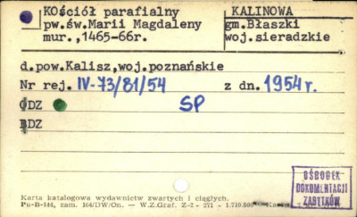kościół par. pw. św. Marii Magdaleny, skan 1