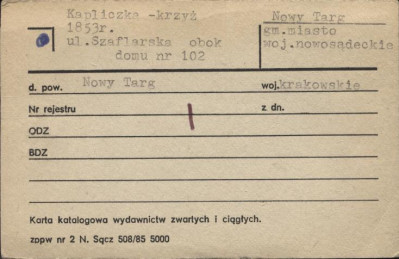 kapliczka - krzyż, skan 1