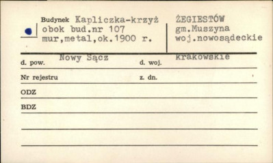 kapliczka-krzyż, skan 1