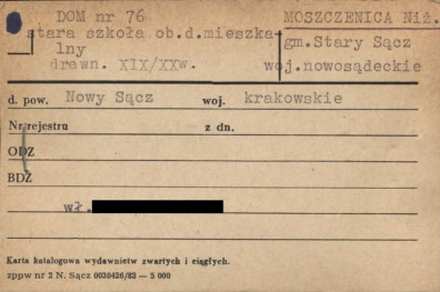 stara szkoła, ob. d. mieszkalny, skan 1