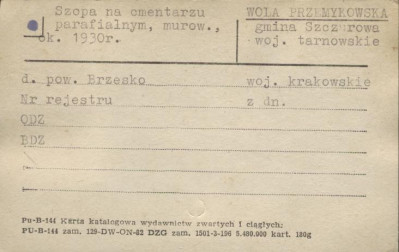 szopa na cmentarzu parafialnym, skan 1