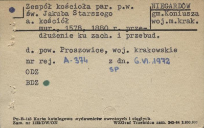zespół kościoła par. pw. św. Jakuba Starszego: a. kościół, skan 1