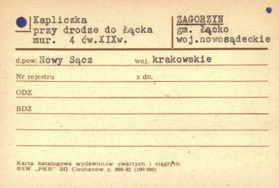 kapliczka przy drodze do Łącka, skan 1