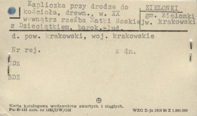 kapliczka przy drodze do kościoła, skan 1