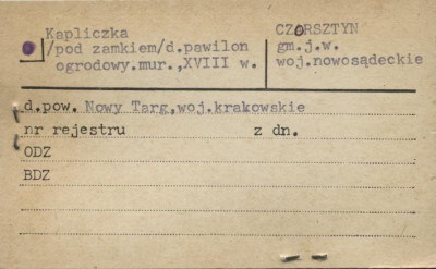 pawilon ogrodowy, ob. kaplica, skan 1