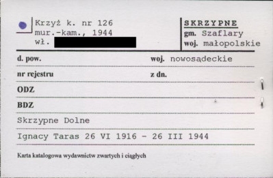 krzyż k. nr 126, skan 1
