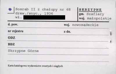 sosrąb II z chałupy, skan 1