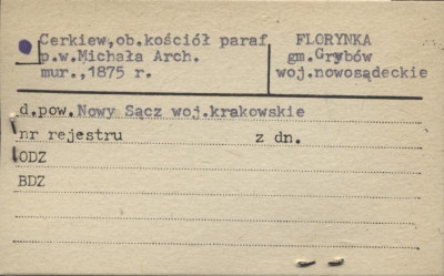 cerkiew, ob. kościół paraf. pw. Michała Arch., skan 1