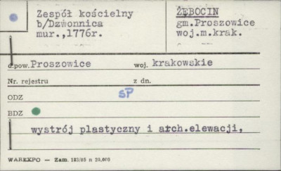 zespół kościelny - dzwonnica, skan 1