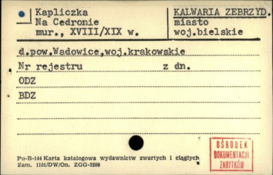 kapliczka na Cedronie, skan 1