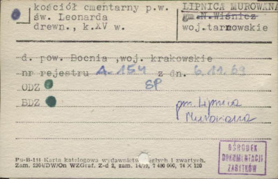 kościół cmentarny pw. św. Leonarda, skan 1