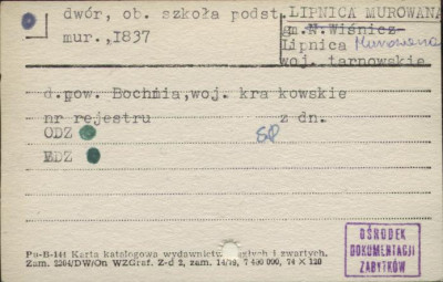 dwór, ob. szkoła podstawowa, skan 1