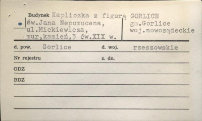 kapliczka z figurą św. Jana Nepomucena, skan 1