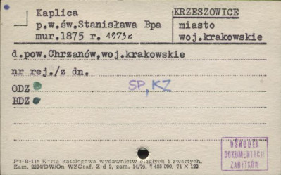 kaplica pw. św. Stanisława Bpa, skan 1
