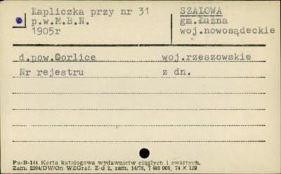 kapliczka Matki Boskiej, skan 1
