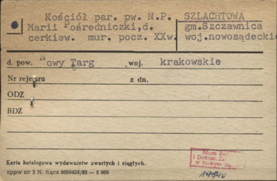 cerkiew, ob. kościół par. pw. NMP Pośredniczki, skan 1