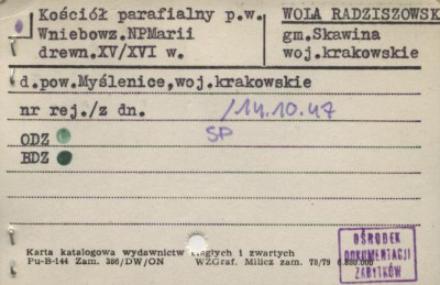 kościół parafialny p.w. Wniebowz. NPMarii, skan 1