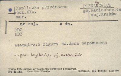 kapliczka przydrożna, skan 1