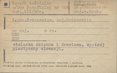 zespół kościelny - dom parafialny, skan 1
