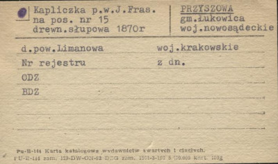 kapliczka pw. J. Fras., skan 1