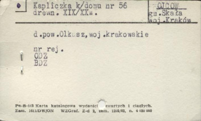 kapliczka k. domu nr 56, skan 1