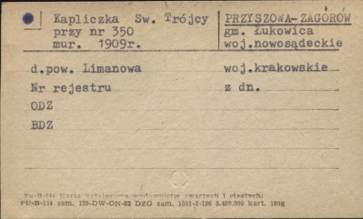 kapliczka Św. Trójcy, skan 1