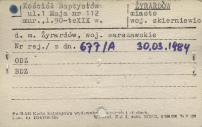 kościół Baptystów, skan 1