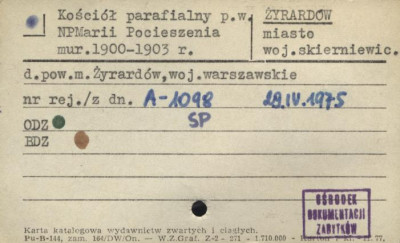 kościół parafialny pw. NP Marii Pocieszenia, skan 1