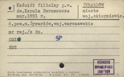 kościół filialny pw. św. Karola Boromeusza, skan 1
