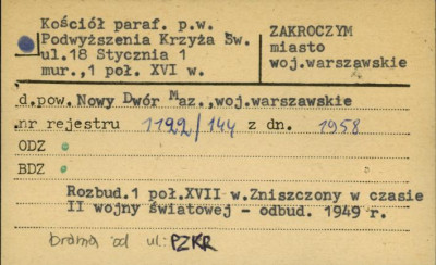 kościół paraf. pw. Podwyższenia Krzyża Św., skan 1