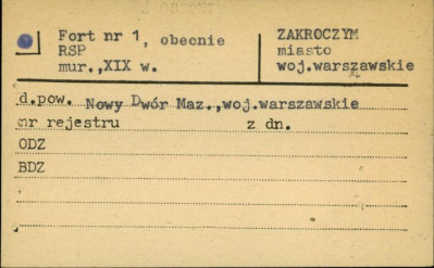 fort nr 1, obecnie RSP, skan 1