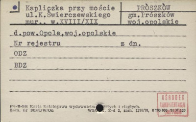 kapliczka przy moście, skan 1