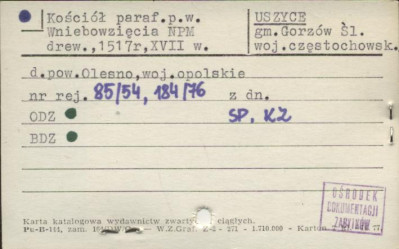 kościół paraf. p.w. Wniebowzięcia NPM, skan 1