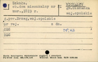 szkoła, ob. dom mieszkalny nr 21, skan 1