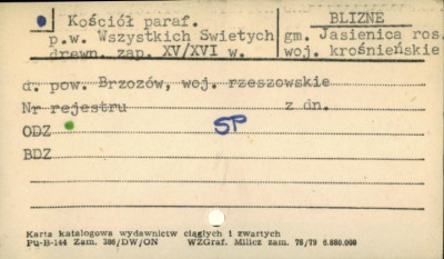 kościół paraf. pw. Wszystkich Świętych, skan 1
