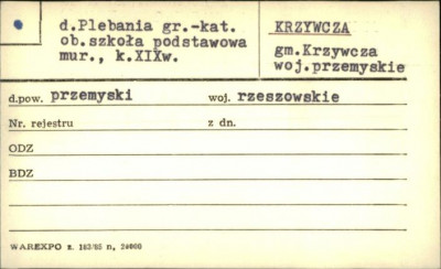 plebania gr. - kat. ob. szkoła podstawowa, skan 1