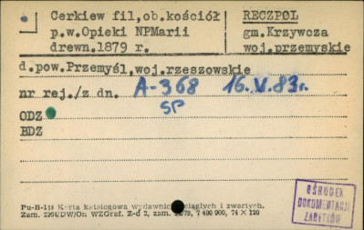 cerkiew fil. ob. kościół p.w. Opieki NP Marii, skan 1