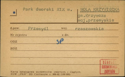 park dworski, skan 1