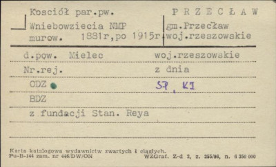 kościół par. pw. Wniebowzięcia NMP, skan 1