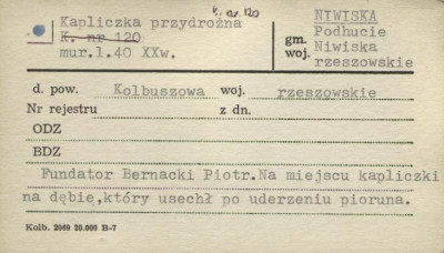kapliczka przydrożna, skan 1